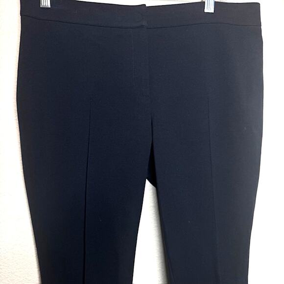 Akris Punto Womens Size 12 Pants Navy Straight Tapered Leg Stretch Viscose - Picture 4 of 12
